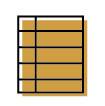 Icon of lined paper.