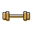 Icon of a dumbell.